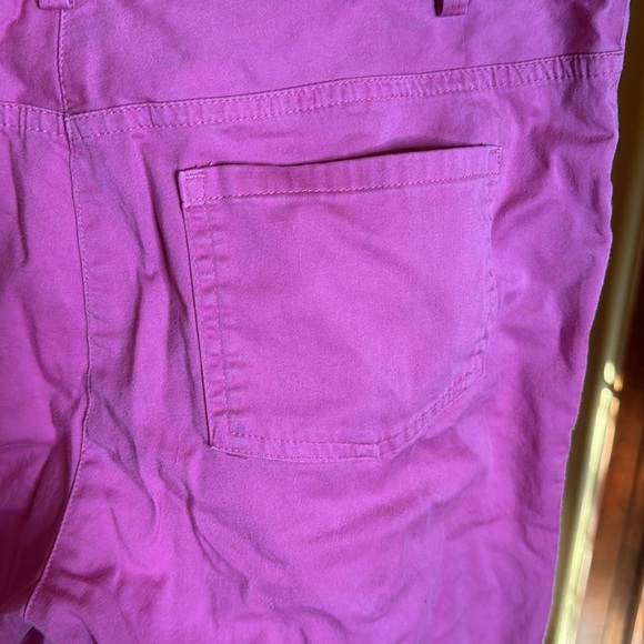 Puma Pink Cotton Stretch Casual w/Pockets Capri Pants Size 12 - Picture 7 of 12